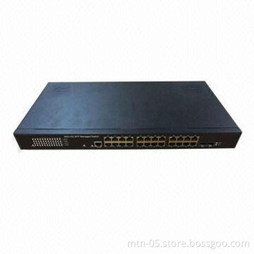 24-port 10/100M/1000Mbps management switch